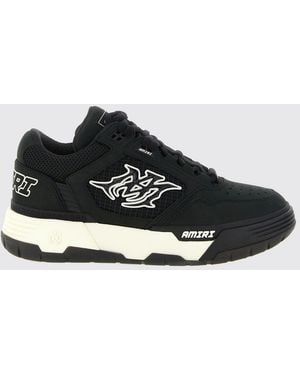 Amiri Ma-94 Sneakers Aus Leder, Mesh Und Nubuk Mit Kontrastlogo - Schwarz