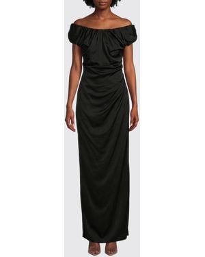 Vivienne Westwood Ginnie Amber Viskosekleid - Schwarz