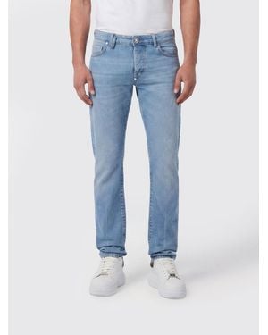 Philipp Plein Jeans Slim Fit De De Algodón - Azul
