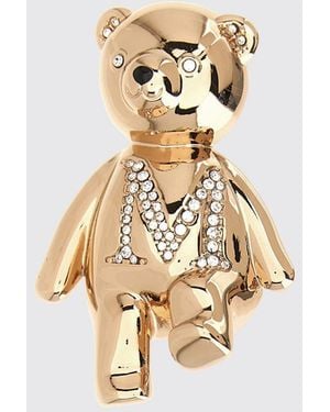Max Mara Broche Bijou En Métal Finition Dorée - Métallisé