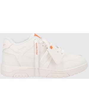 Off-White c/o Virgil Abloh Out Of Office Molded Low-Top Trainers With Logo Charm - Natural