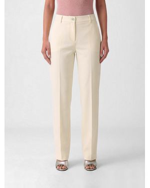 Dolce & Gabbana Dolce &Amp Gabbana Slim Fit Virgin Wool Trousers - Natural