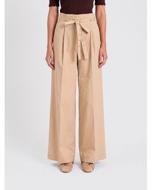 Twinset Wide-Leg Pants - Natural