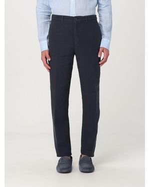 120% Lino Pantalone - Blu