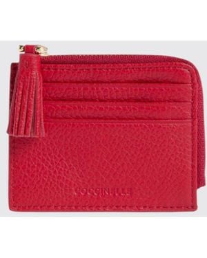 Coccinelle Tassel Grained Leather Credit Card Holder