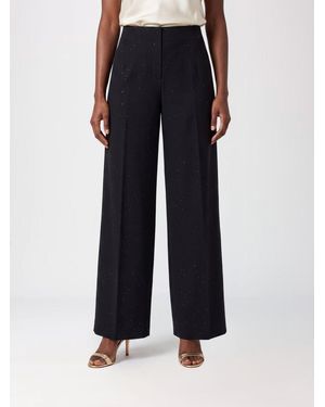 Herno High-Waisted Wide-Leg Palazzo Trousers - Blue