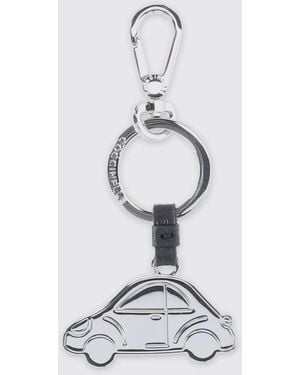 Coccinelle Car Keychain - White