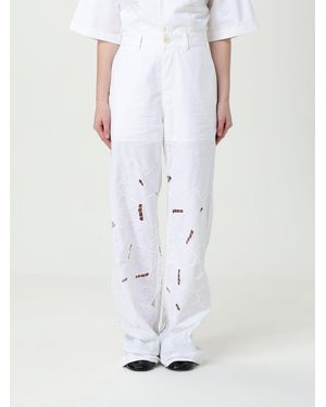 Marine Serre Trousers - White