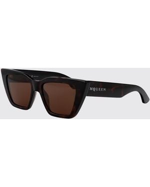 McQueen Am0507S 002 Cateye Sunglasses - White