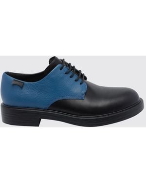 Camper Twins Bicolor Calfskin Leather Derby Shoes - Blue