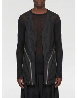 Rick Owens Long Cotton Vest - Black
