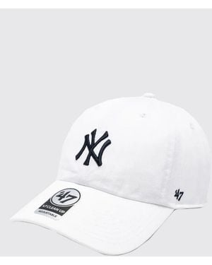 Sporty & Rich Sporty &Amp Rich Yankees Serif Cotton Hat - White