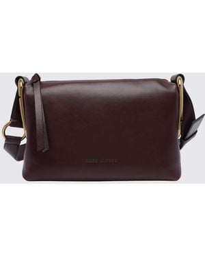 Marc Jacobs Juliette Leather Crossbody Bag With Double J Logo And Zip Closure - Brown