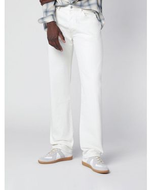 Jeanerica Straight-Fit-Jeans Aus Baumwolldenim Mit Mittlerer Leibhöhe - Weiß