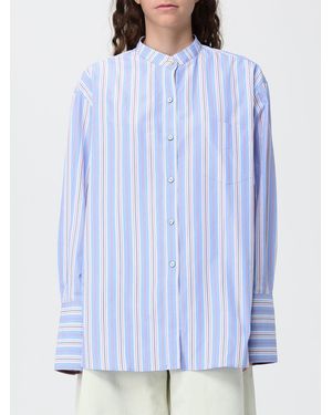 Paul Smith Baumwollhemd Mit Stehkragen Und Relaxed Fit - Blau