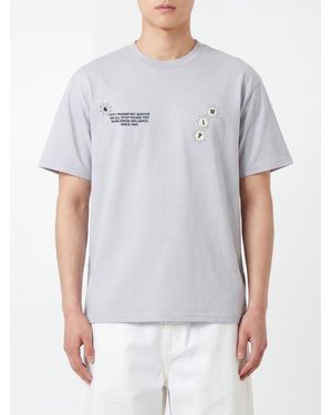 Carhartt Cotton T-Shirt With Logo Print - Grey