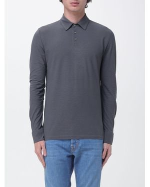 Zanone Cotton Polo Shirt - Blue