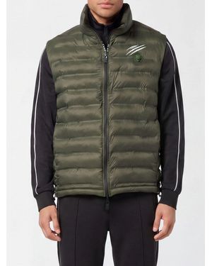 Philipp Plein Padded Quilted Nylon Vest - Grey