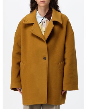 Paul Smith Relaxed Fit Single-Breasted Short Wool Blend Coat - Brown