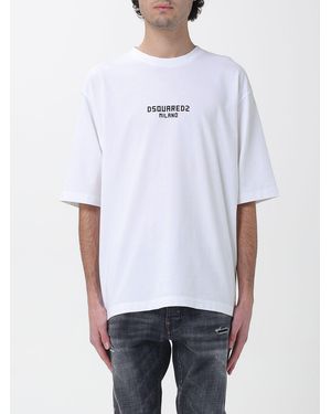 DSquared² Cotton T-Shirt With Logo - White