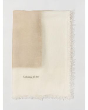 Fabiana Filippi Cashmere Blend Scarf - Natural