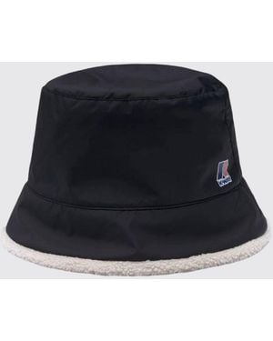 K-Way Waterproof Nylon Bucket Hat With Contrast Logo - Blue