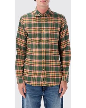 Portuguese Flannel Long-Sleeved Tartan Pattern Cotton Shirt - Pink