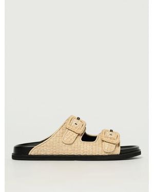 BOSS Flache Sandalen Damen - Natur