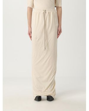 Rick Owens Maxi Drawstring Skirt - Natural