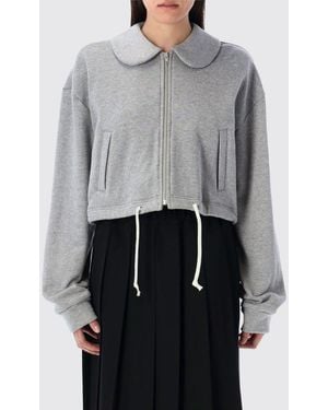 Comme des Garçons Felpa Crop Con Collo - Grigio