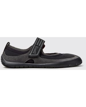 Camper Peu Path+ Suede And Recycled Pet Mary Jane Ballerina Flats - White