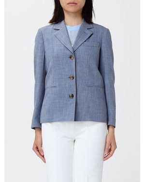 Liu Jo Single-Breasted Viscose Blend Blazer - Blue