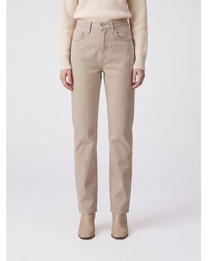 KHAITE Vaqueros Skinny Finley De De Tiro Medio En Denim De Algodón - Neutro