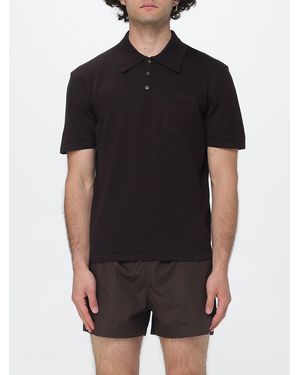 A.P.C. Cotton Knit Polo - Black