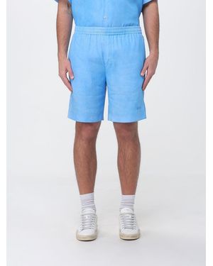 MSGM Lyocell Jogging Shorts - Blau
