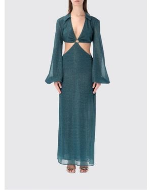 Oséree Lurex Viscose Dress - Blue