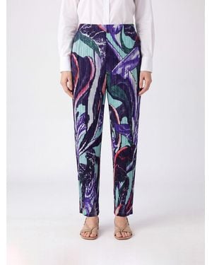 Pleats Please Issey Miyake Trousers - Blue