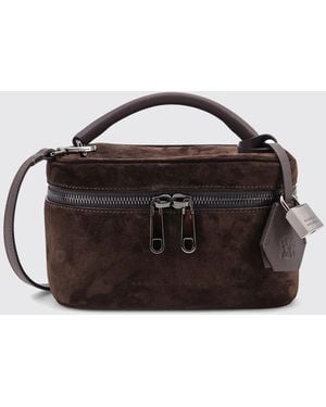 Brunello Cucinelli Schultertasche Damen - Schwarz