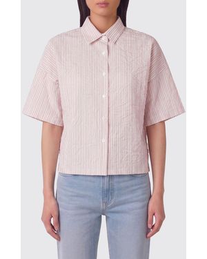 Roberto Collina Striped Cotton Shirt - Red