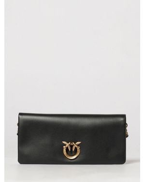 Pinko Love Bag Click Soft Horizontal Classic Clutch - Grey