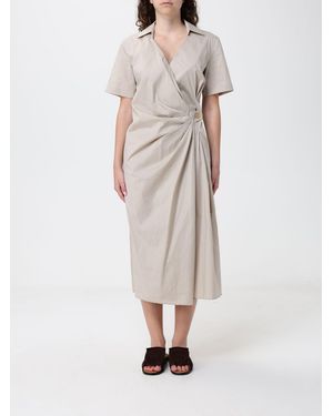 Liviana Conti Hannah Cotton Blend Midi Dress - White