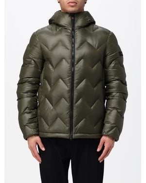 Peuterey Honova Hooded Chevron-Quilted Down Jacket - Gray