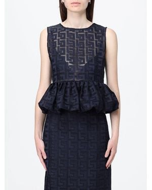 Liviana Conti Macramé Top - Blue