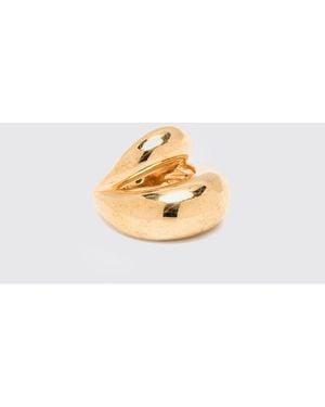 Panconesi 18Kt Plated Brass Double Blow Up Ring - Metallic