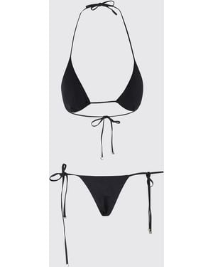 VENUJA Polyester-Bikini Mit Strasssteinen - Weiß