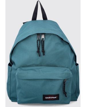 Eastpak Padded Pak'R Tech Fabric Backpack With Zipped Front Pocket - Blue