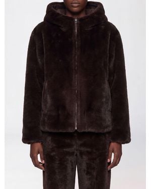 Ba&sh Jacke Aus Webpelz Aus Bio-Baumwolle Mit Reißverschluss - Schwarz