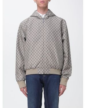 Gucci Reversible Hooded Bomber Jacket - Grey