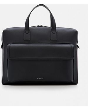 Paul Smith Aktentasche Aus Saffiano-Leder - Schwarz
