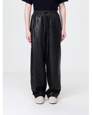 Isabel Marant Nereane Synthetic Leather Trousers - Black